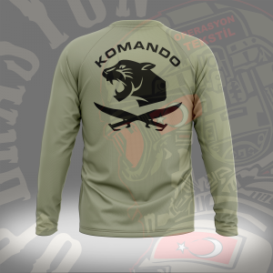 DENİZLİ 11`İNCİ KOMANDO  ZAFERTEPE YİĞİTLERİ UZUN KOLLU TİŞÖRT